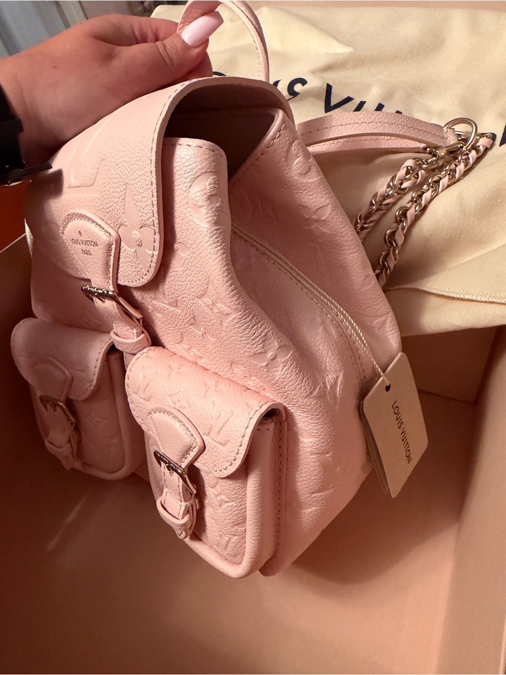 Louis Vuitton Blush Pink Monogram Empreinte Mini Backpack *PRICE FIRM* - Picture 4 of 6